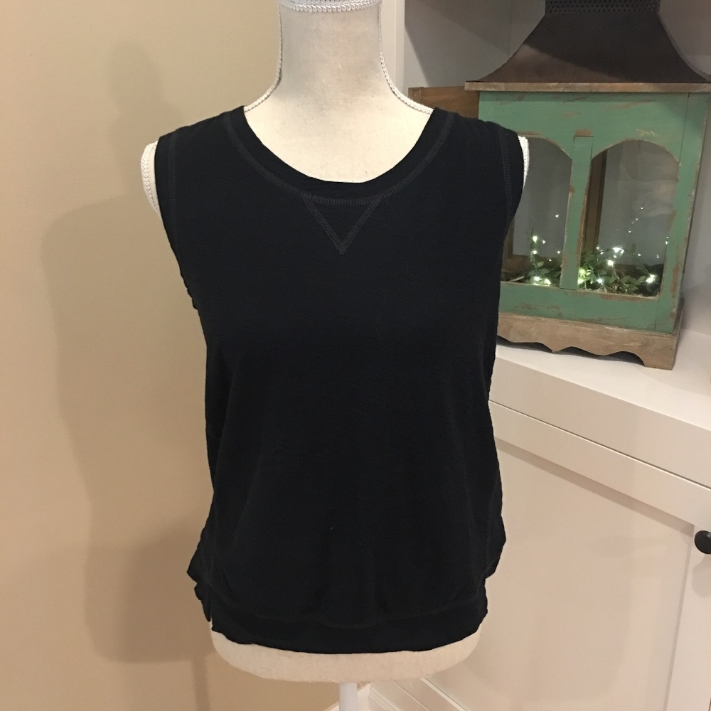 Madewell black blousy tank size xs